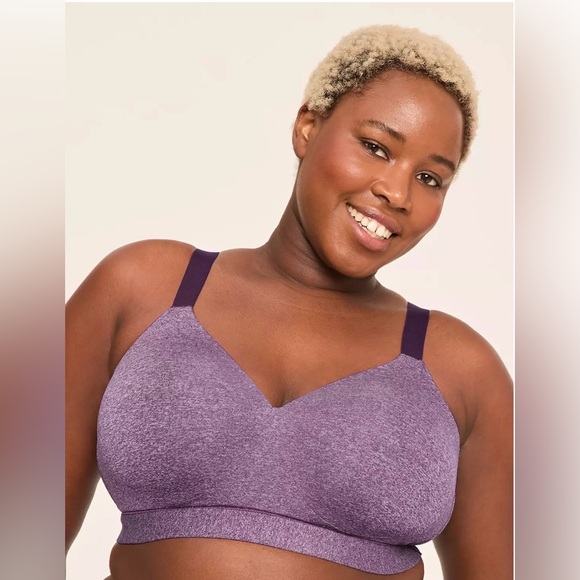 Cacique Other - Cacique Purple Wireless Everyday Comfort Bra